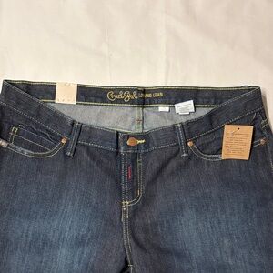 Women’s Cruel Girl Low and Lean 15 Long Boot Cut Jeans in Dark Blue NWT